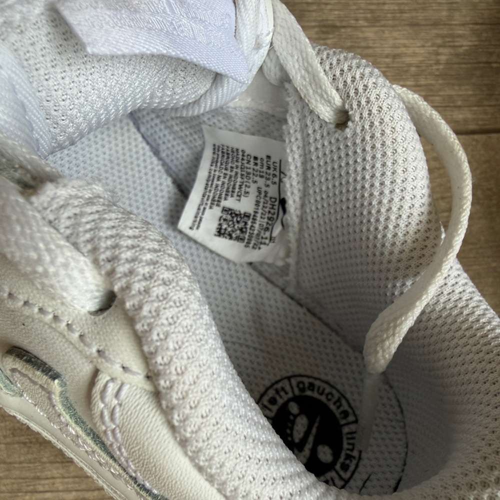 Nike Air Force 1 TD White Toddler White Low Top Size 7C Triple White - Picture 6 of 6